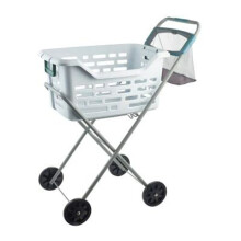 Lakeland Laundry Basket Trolley - 44cm x 57cm x 91cm H Lightweight Easy To Move Laundry