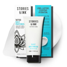Stories & Ink Tattoo Aftercare | DAILY MOISTURIZER - with Advanced UV Ink Protection to Prevent Tattoo Fading, Protects & Hydrates Healed Tattoos