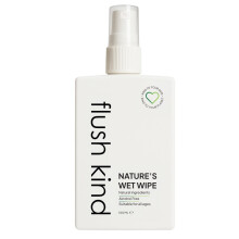 Flush Kind Toilet Wipe Gel Lotion, Eco-Friendly, Flushable Toilet Wipe Alternative, Moist Wipe, Cleansing, Vegan, Cruelty Free 100ml