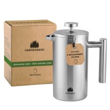 Groenenberg French Press 350ml I Insulated cafetiere I stainless steel coffee press I French Press coffee maker