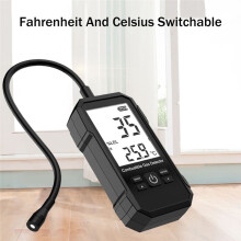 Gasleckdetektor-Analysator Methan Brennbarer NatüRlicher Tester Sound Doppelter Alarm LCD-Alkohol-Gaslecksensor