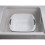 Addis Addis Premium Soft Grip Large Rectangular Washing Up Bowl, 9.5 litre, White and Grey 2