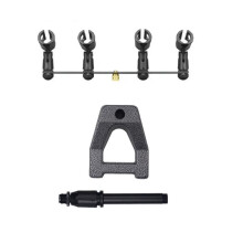 4-in-1 Microfoonclip Stereo T-Bar Schroefdraadadapter Stanghouder Statief Vloerstandaard voor Interview, Spraak, Koor, Studio