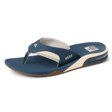 (UK 11, Navy/Oat) Reef Mens Fanning Pool Beach Holiday Flip Flops Thongs Sandals