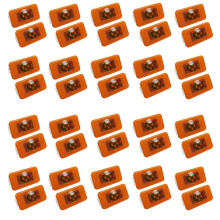 40Pcs 24V Car Truck LED Side Light 4LEDs Amber Indicator Warning Lamps for Trucks FM/FH