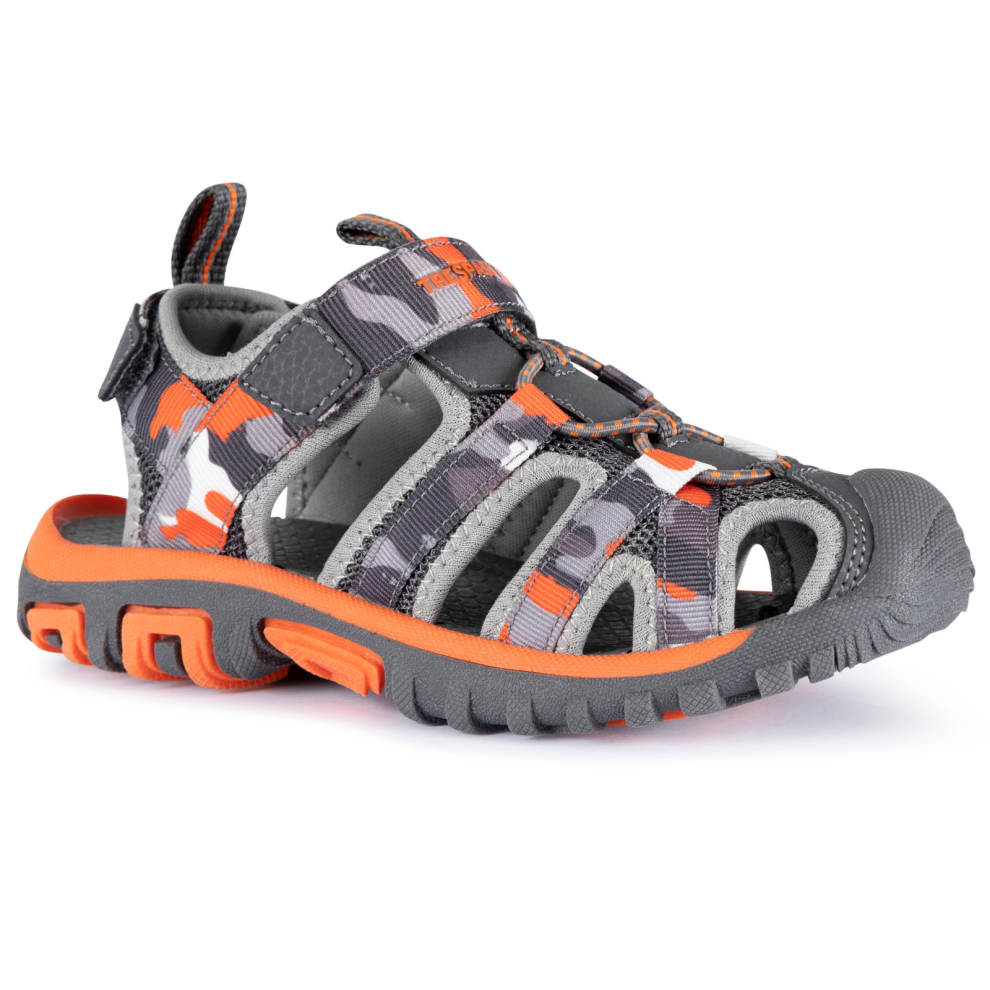 Trespass (3 Uk, Grey/Orange) Kids Jaime Walking Sandals