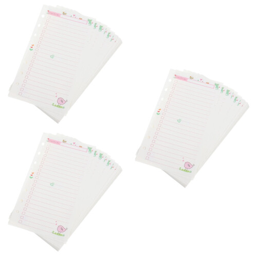 Notebook Refill Paper Binder Inserts 3 Pieces