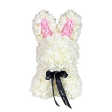 Valentine's Day Rose Bunny Foam Plush Toy Gift Box 1 Piece