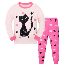 Baby Girls' Cotton Sleepwear Set Long Sleeve Top and Pants