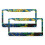 Blue Peacock License Plate Frames Aluminum 2 PCS 1