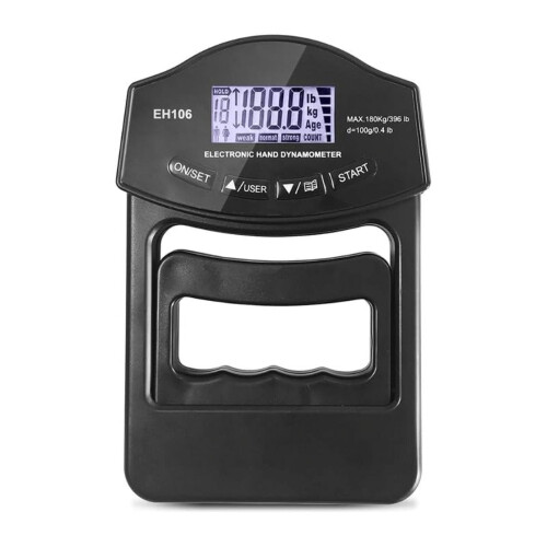 Hand Dynamometer LED Backlit 396 lb / 180 kg