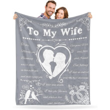 Deken van zacht fleece voor een housewarming, 50x60 inch.
