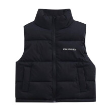 Kids Sleeveless Down Vest with Collar – Warm Thick Winter