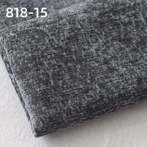Chenille Fabric Dark Grey 39x57in Solid Thickened Home Decor