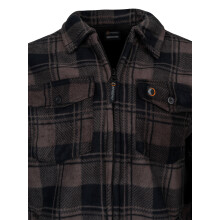 SPEERO Sherpa Fleece Lined Shirt Men Brown Medium