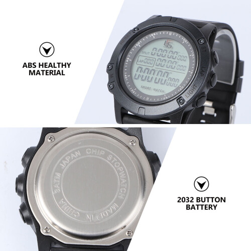 Soccer Referee Watch Black Digital Stopwatch with Night 2