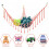 Macrame Stuffed Animal Hammock Net 55 Inch with Hooks 4