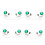 Magnetic Eyeglass Holder Green 8 Pieces 6