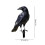 AuroraX Black Halloween Ornament Ravens Vintage Plastic 3