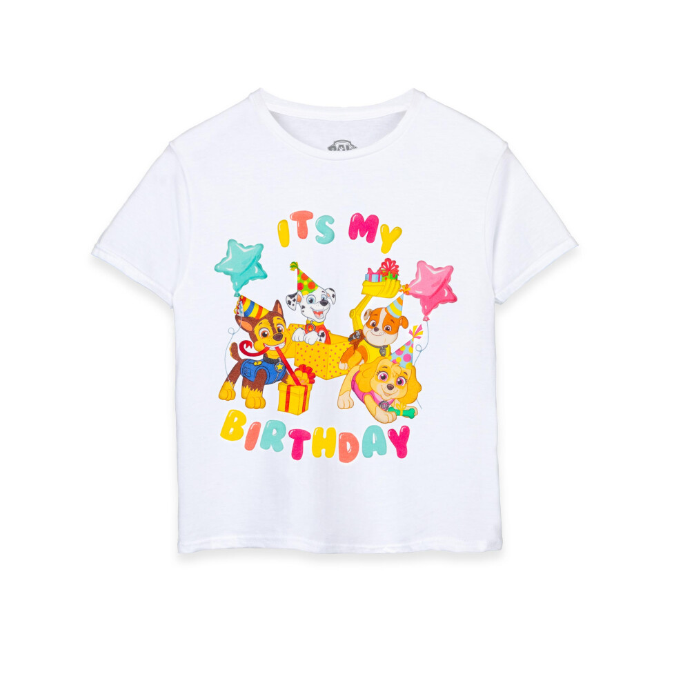 Paw Patrol Short Sleeved T-Shirt (Unisex Kids White)