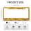 Pasta-Themed License Plate Frame Aluminum 2 pcs 3