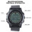 Soccer Referee Watch Black Digital Stopwatch with Night 5