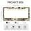 Snowman and Holly License Plate Frames Aluminum 2-Pack 3