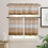 Brown Ombre Kitchen Curtains 3-Piece Set Rod Pocket 2