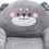 Children's Armchair Elephant Shape Grey Plush 1 Set 2