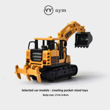 (Style44)Kids Engineering Vehicle Toys With Alloy Material And Inertial Movement Play For