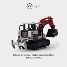 (Style43)Kids Engineering Vehicle Toys With Alloy Material And Inertial Movement Play For