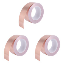 3X Kupferfolienband 50 mm x 30 M für EMI Abschirmung LeitfäHiger Klebstoff für Elektrische Reparaturen