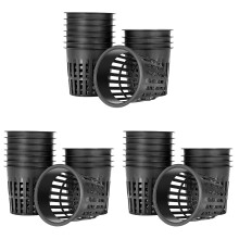 45 Paket 4 Zoll Netz Becher Schlitzgeflecht Breiter Lippen Filter Pflanze Netz Pot Bucket Basket für Hydroponics