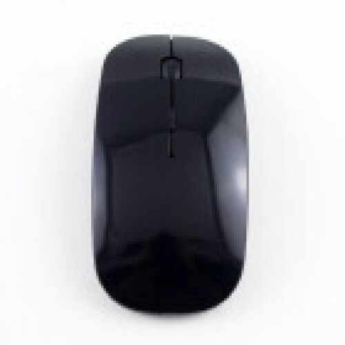 (black,One size)24g Ultra Thin Usb Optical Wireless Mouse Cordless Computer Laptop Mouse Desktop
