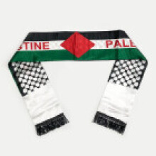 (Blank)Foulard polyester imprimé drapeau palestinien usage extérieur fan football cadeau souvenir