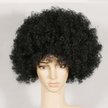 (Black)Explosion Head Colored Headgear Joker Wig For Kids Funny Performance Wig Props