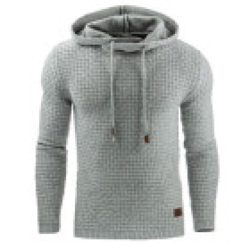 (Light Gray,L)Herren Warme Jacke Outwear Pullover Hoodies Mantel Sweater Kapuzenpullover Pulli