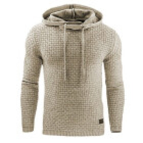 (Khaki,3XL)Herren Warme Jacke Outwear Pullover Hoodies Mantel Sweater Kapuzenpullover Pulli
