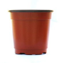(50pcs,9*6*8cm)1050100pcs Plastic Plants Nursery Pot Double Color Seedling Holder Flowerpot