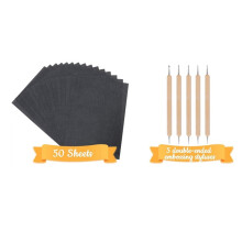 Carbon Paper for Tracing,Transfer Paper,No-Smudge Carbon Paper with Embossing Stylus,Tracing Paper for Wood,Fabric