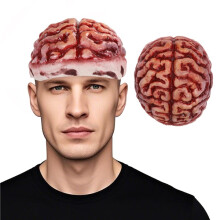(Chapeau Zomb Gehirn) Zombie-Hirn-Hut, Latex-Kopfschmuck, Horror-Accessoires für Partys