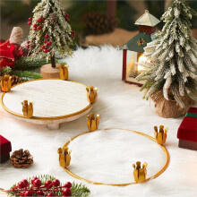 12 Pcs Metal Christmas Advent Wreath Rings Bulk Gold Advent Wreath Candle Holder Xmas DIY Taper Candle Rings