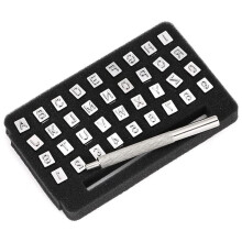 Capital Letter and Numbers Stamp Set 4mm Alphabet Stamp Tools Set Leather Stamping Tools