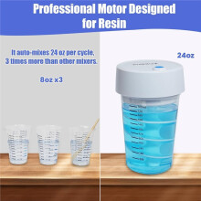 Auto Resin Mixer, Hands-Free Electric Epoxy Stirrer, 24 Oz High-Capacity Mixing Machine for DIY Crafts, Jewelry Making