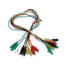 (M) Test 10pcs Cordon électrique câble Crocodile Double Extrémité L50cm Multimètre