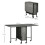 Portable folding table, folding kitchen table 2