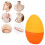 Egg Shaped Silicone Ice Face Roller for Skin Care, Orange 1