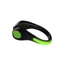 (Green)Led Luminous Shoe Clip Light Night Safety Warning Flash Running Bike Cycling
