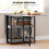 HOMCOM Four-Person Drop Leaf Table - Grey 4