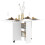 Drop Leaf Table with 2-Tier Shelves, Kitchen 3